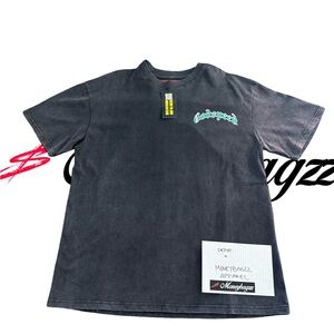 Casual Black Graphic Tee
